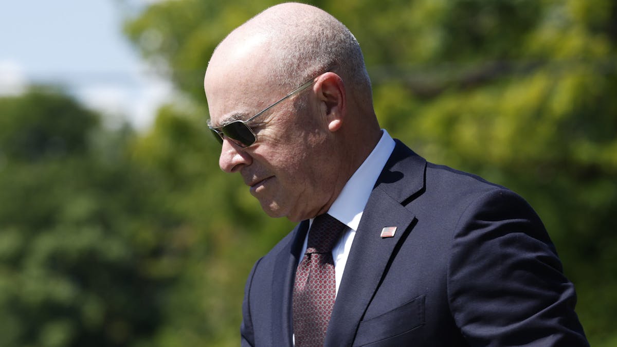 NextImg:DHS Secretary Mayorkas Fumes Over Reports About Biden Admin Building Border Wall