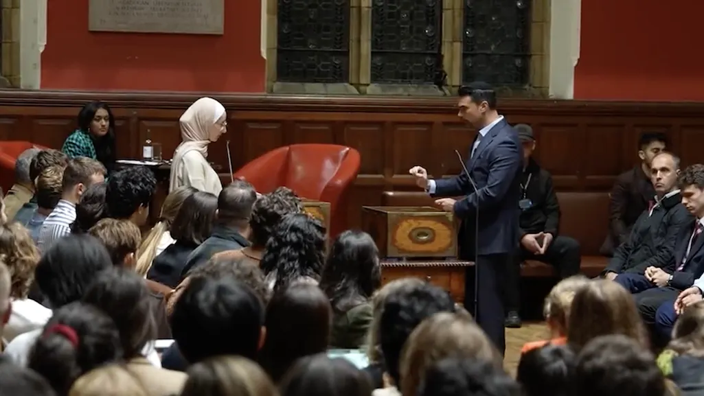Anti-Israel Activist Parrots Hamas Propaganda At Oxford. Ben Shapiro Shreds Her Arguments.