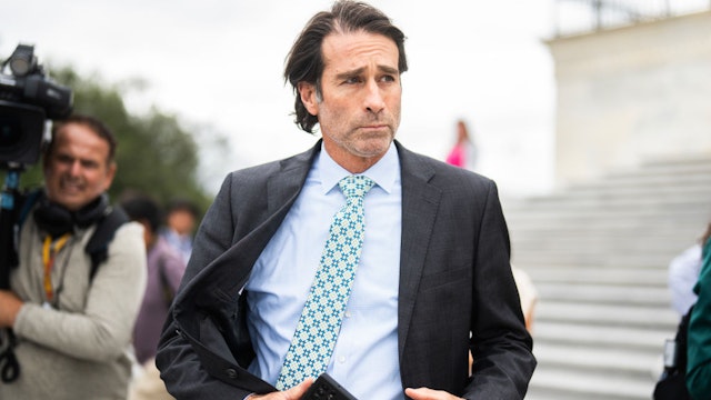 UNITED STATES - SEPTEMBER 29: Rep. Garret Graves, R-La., leaves the U.S. Capitol after the House failed to pass the Spending Reduction and Border Security Act on Friday, September 29, 2023. (Tom Williams/CQ-Roll Call, Inc via Getty Images)