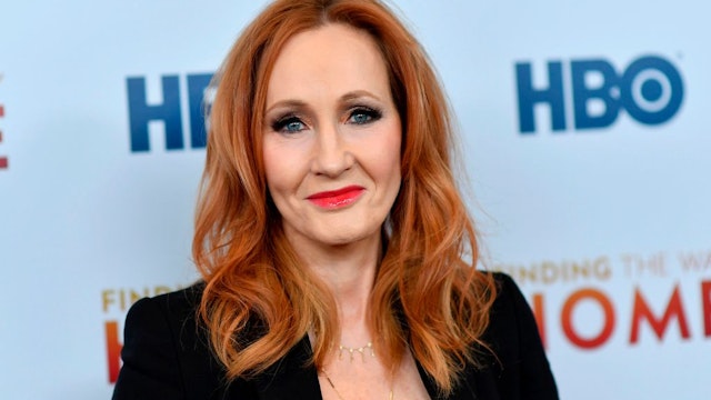 British author J. K. Rowling attends HBO's "Finding The Way Home" world premiere at Hudson Yards on December 11, 2019 in New York City. (Photo by Angela Weiss / AFP) (Photo by ANGELA WEISS/AFP via Getty Images)