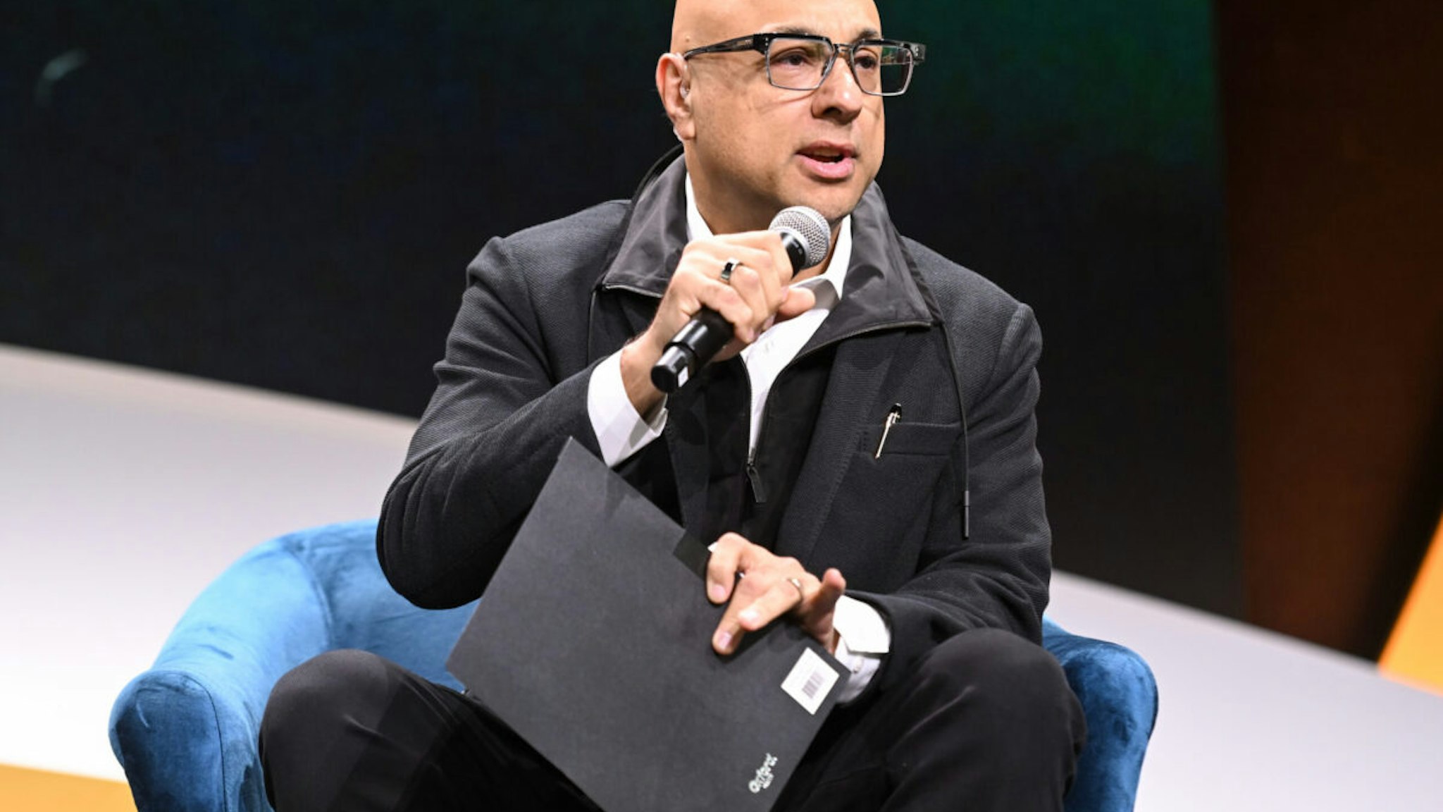 NEW YORK, NEW YORK - APRIL 28: Ali Velshi speaks at the Global Citizen NOW Summit at The Glasshouse on April 28, 2023 in New York City.