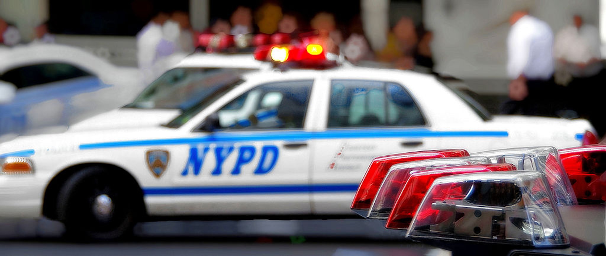 [UNVERIFIED CONTENT] Perspective view on NYPD Patrol Cars Lights and Sirens (Getty Images)