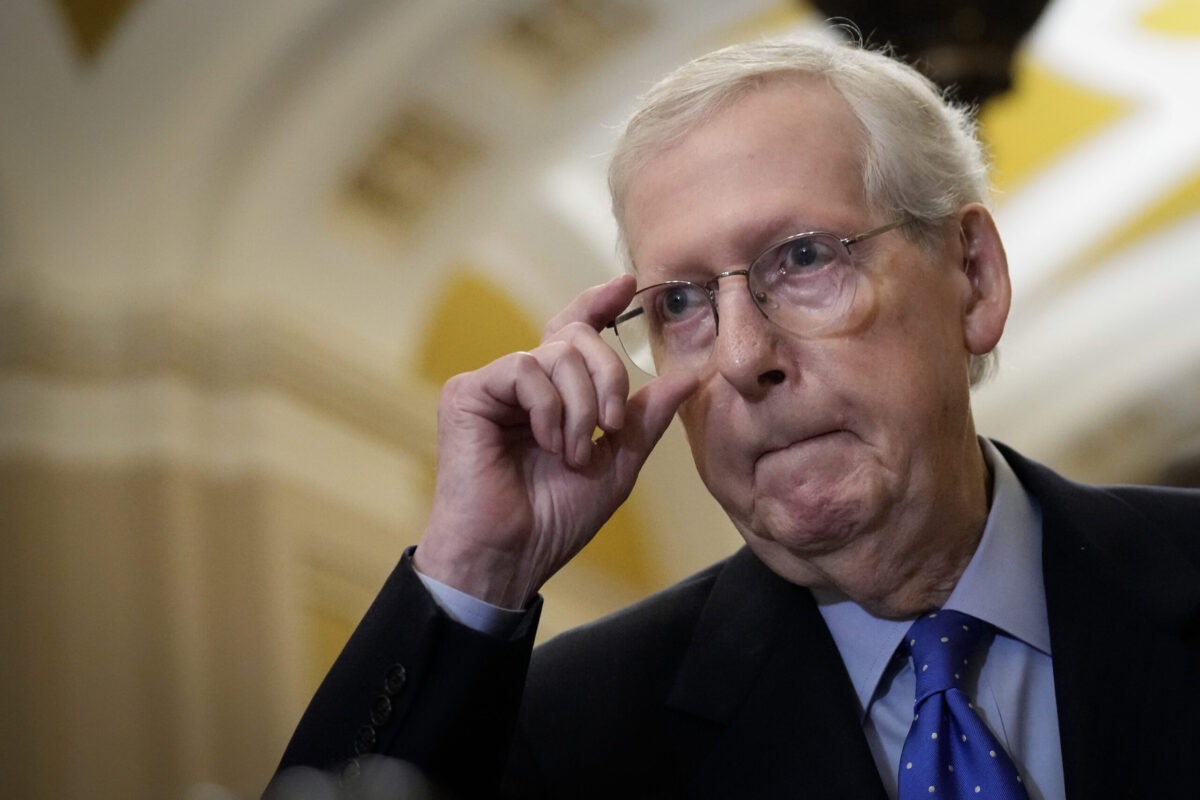 NextImg:McConnell Warns Of ‘Intertwined’ Threats Amid Debate Over Israel And Ukraine Aid 