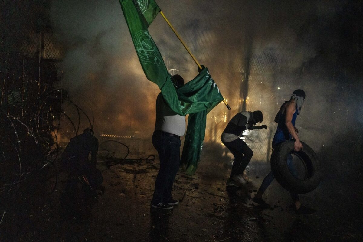 Pro-Hamas Demonstrators Surround U.S. Embassy In Beirut After Palestinian Officials Falsely Blame Israel For Hospital Bombing