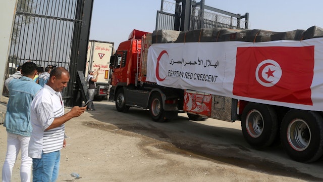 Aid To Gaza Rafah Crossing