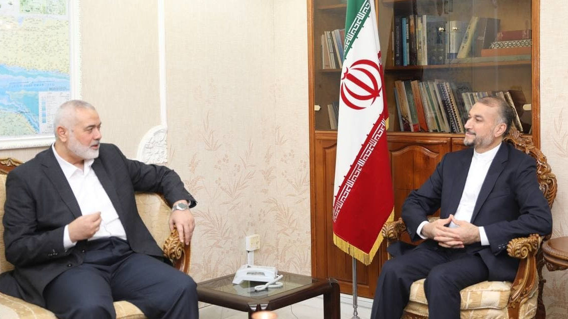 Iran FM meets Hamas leader after terror attack.