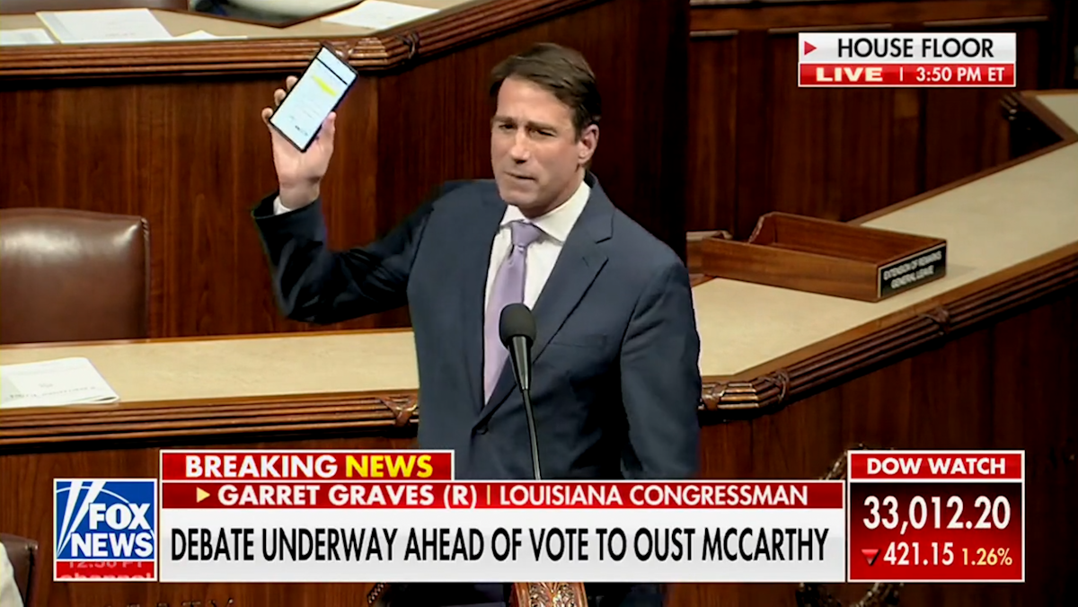 NextImg:Garret Graves Unloads On Matt Gaetz For Fundraising Off Effort To Remove McCarthy: ‘It’s Disgusting’ 