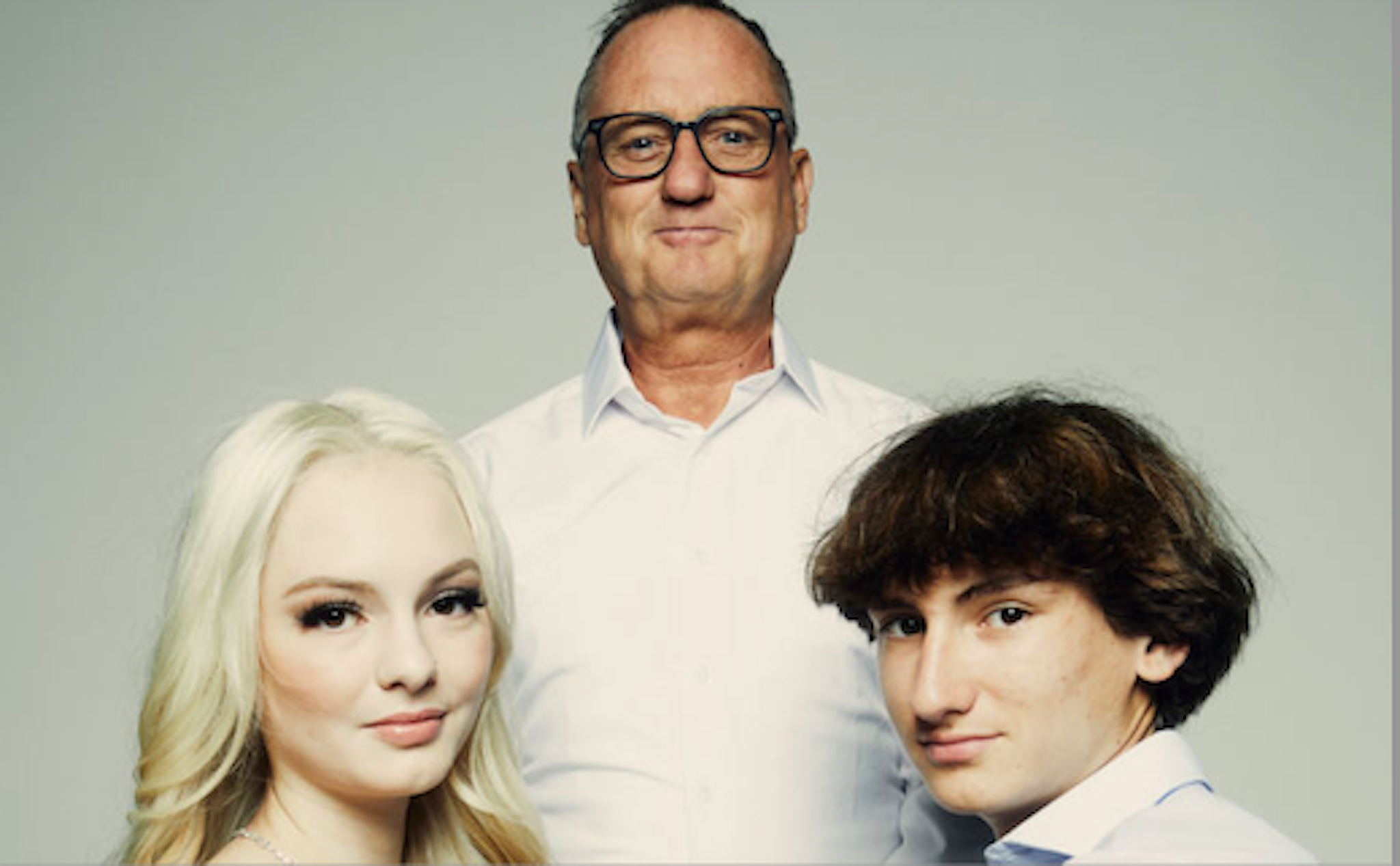L-R) Maya Kowalski, Jack Kowalski and Kyle Kowalski of 'Take Care of Maya' pose for a portrait during the 2023 Tribeca Festival at Spring Studio on June 09, 2023 in New York City.