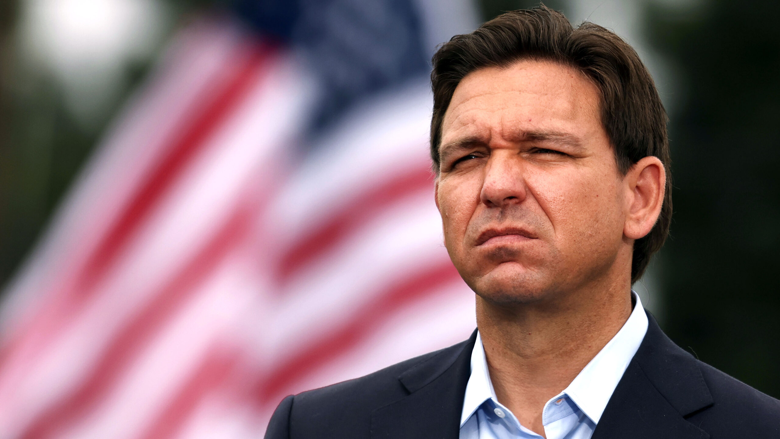 DeSantis accuses Biden of intentionally stalling flying vehicle plan to favor France.