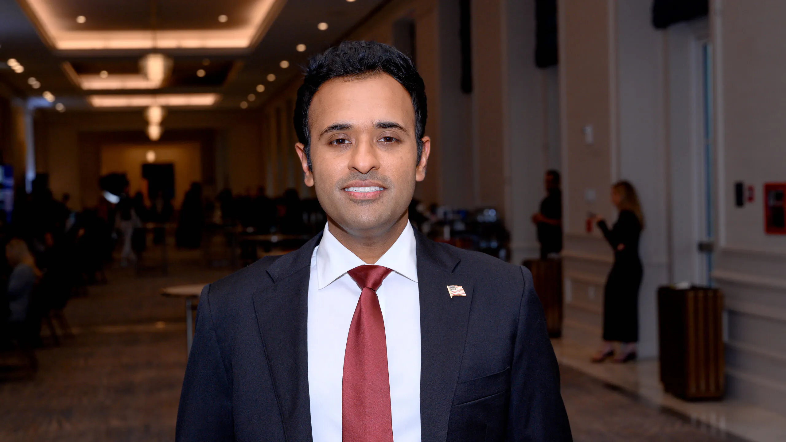 Empty Ramaswamy Campaign Vehicle Hit At Event By Protesters