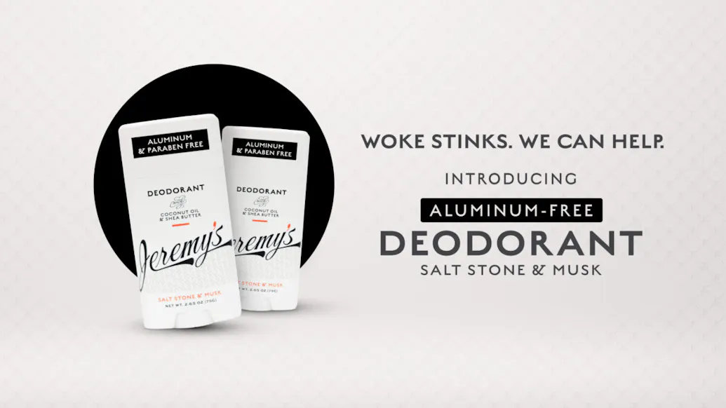 Aluminum Free. Woke Free. Jeremy’s Deodorant Is Back In Stock.