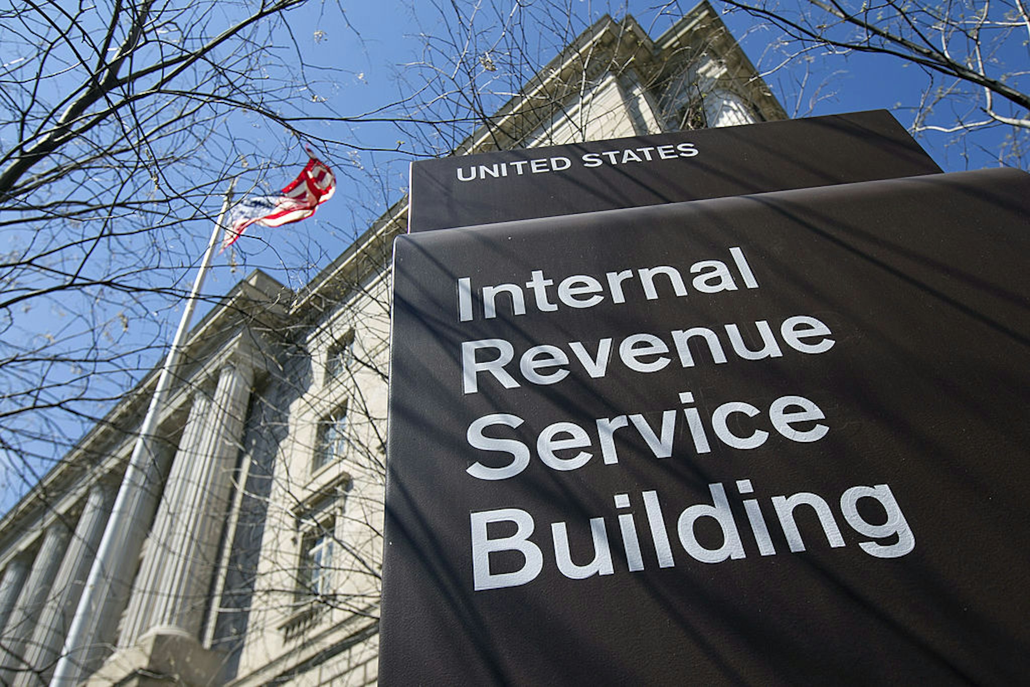 The Internal Revenue Service (IRS) building stands in Washington, D.C., U.S., on Wednesday, April 6, 2011. The IRS would have to suspend tax audits, the Small Business Administration's processing of loan applications would be halted and National Parks would close if the federal government is forced into a partial shutdown because of the budget impasse in Congress.