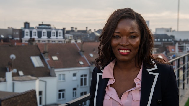 Portrait picture shows N-VA's Assita Kanko at a press conference of conservative Flemish nationalist party N-VA to present the elections list for the European lists, Thursday 21 February 2019 in Brussels. Next 26 May, Belgium will vote for European, Federal and Regional parliaments. BELGA PHOTO JONAS ROOSENS (Photo credit should read JONAS ROOSENS/AFP via Getty Images)