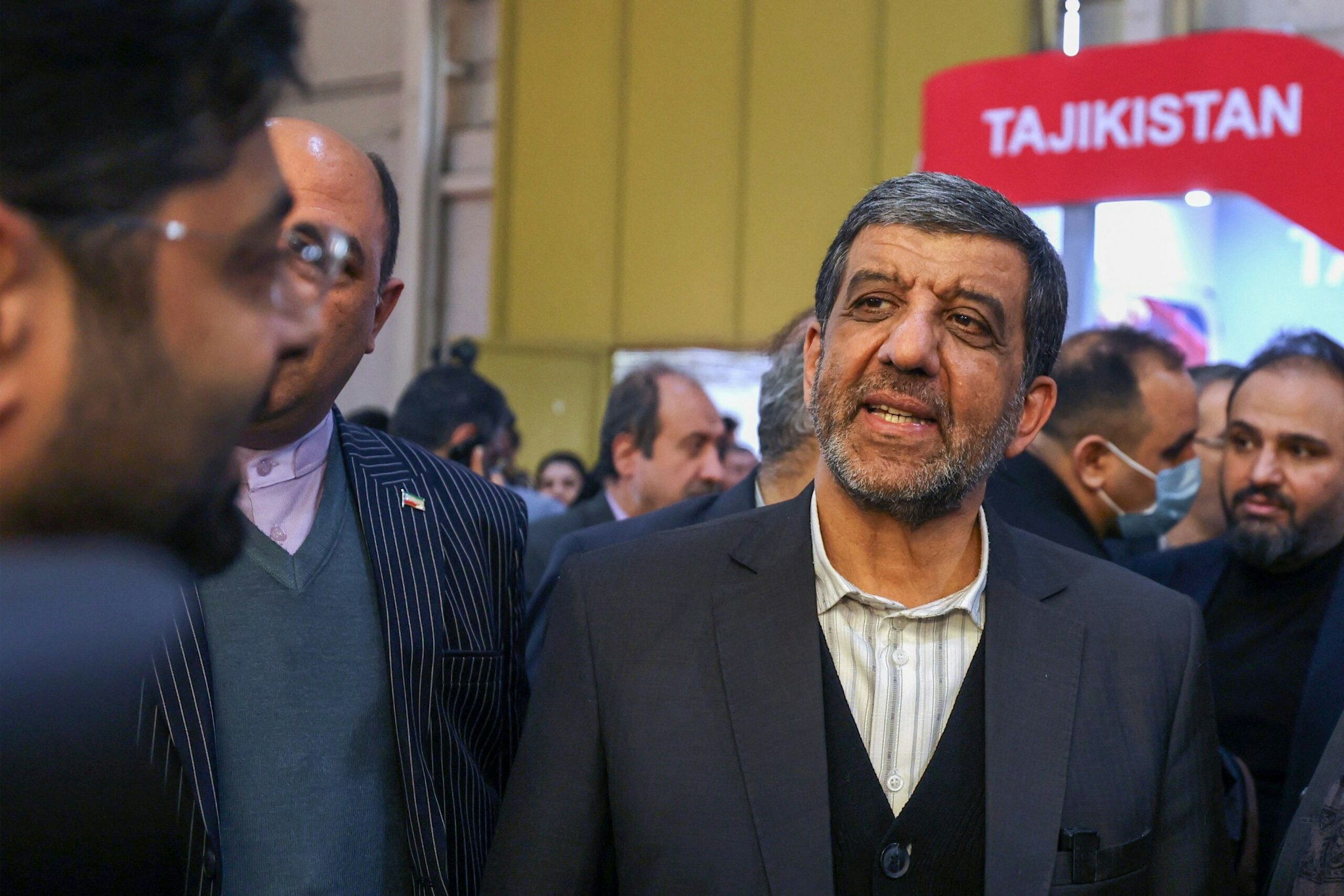 Iran's Culture Minister Ezzatollah Zarghami attends the 16th International Exhibition of Tourism and Related Industries in Tehran on February 7, 2023.