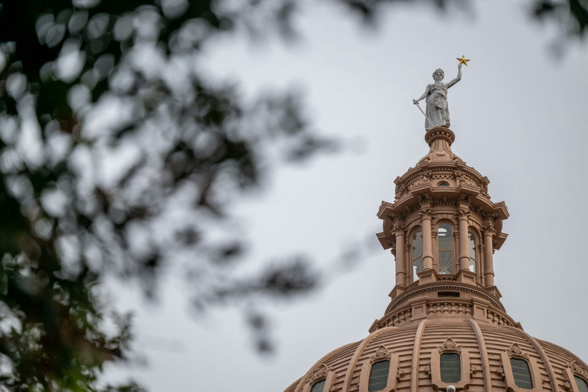 AUSTIN, TEXAS - FEBRUARY 18: The exterior of the Texas State Capitol on February 18, 2023 in Austin, Texas.
