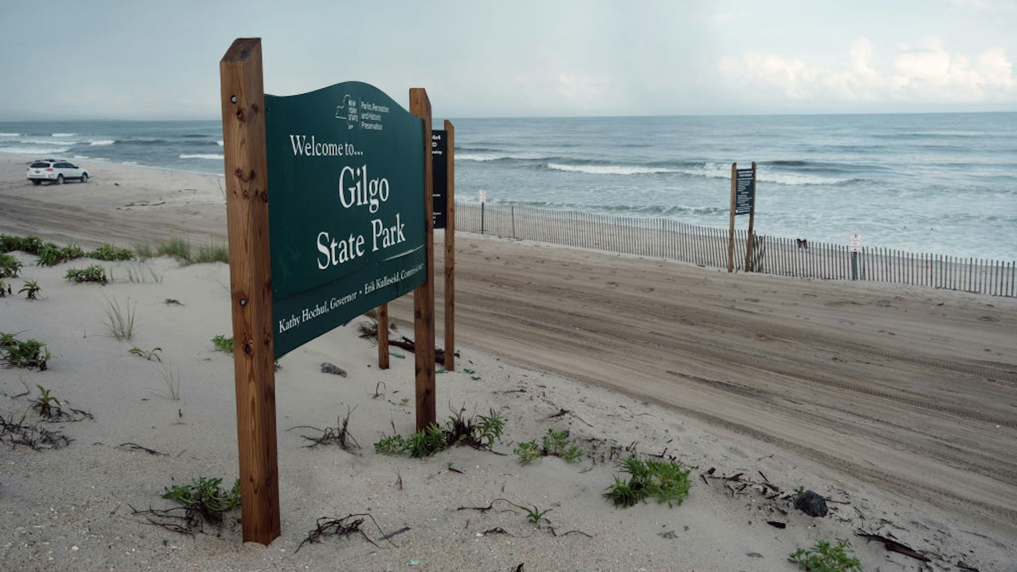 A general view of Gilgo Beach on July 18, 2023 in Babylon, New York