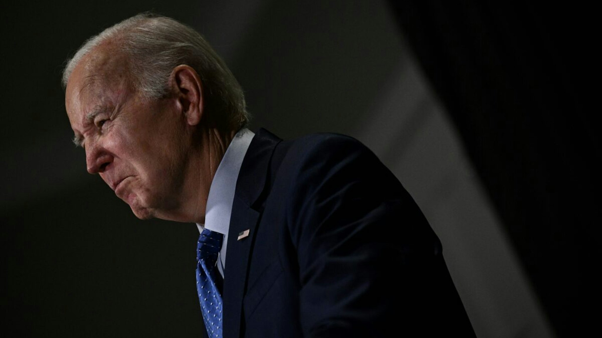 US President Joe Biden delivers remarks on the release of hostages from Gaza, in Nantucket, Massachusetts, on November 26, 2023.