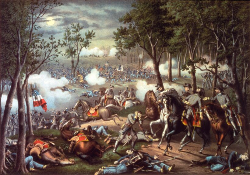 1863: The Battle of Chancellorsville in Virginia. (Photo by MPI/Getty Images)