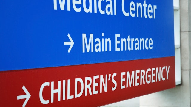 Children Emergency Room Sign - stock photo