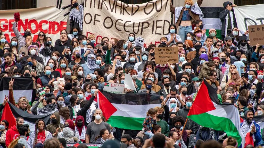 WATCH: Harvard Student Swarmed By Pro-Palestinian Protesters After Filming At Public ‘Die-In’
