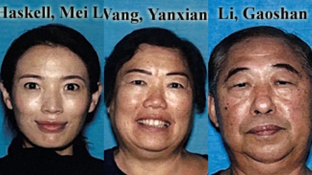 Mei Haskell, 37; Yanxiang Wang, 64; and Gaoshan Li, 72.