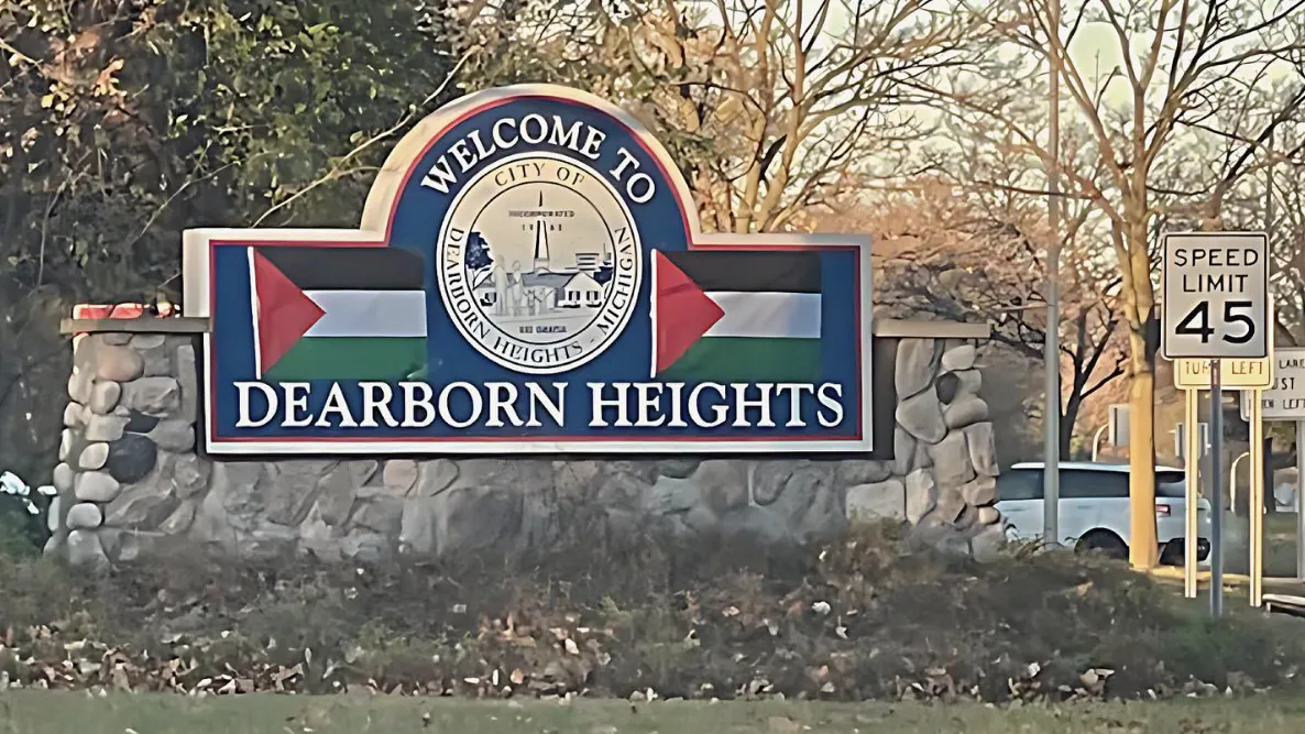 Michigan City Displaying Palestinian Flags On Welcome Sign: ‘Show Of Solidarity’