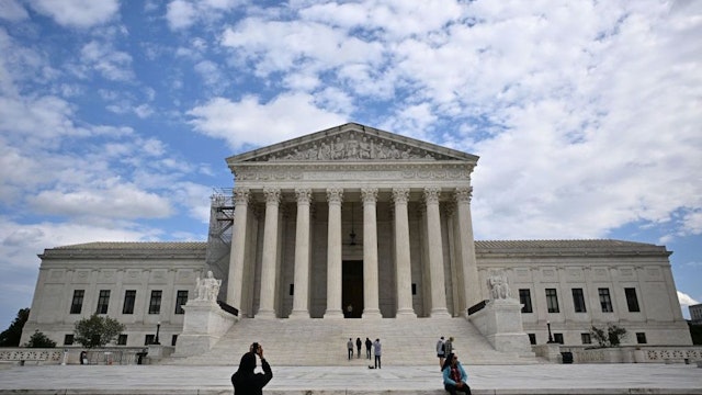 The US Supreme Court is seen in Washington, DC, on October 9, 2023. (Photo by Mandel NGAN / AFP) (Photo by MANDEL NGAN/AFP via Getty Images)