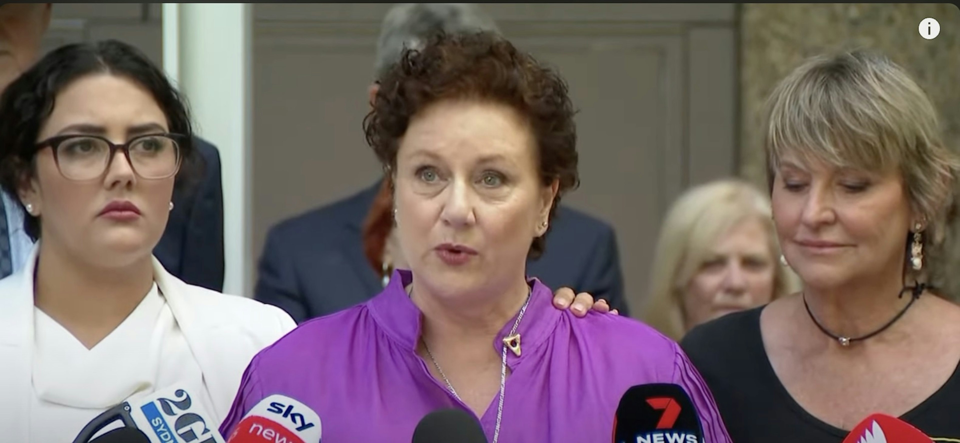 Screenshot from 9 News Australia. Kathleen Folbigg acquitted of manslaughter and murder of her four children | 9 News Australia.
