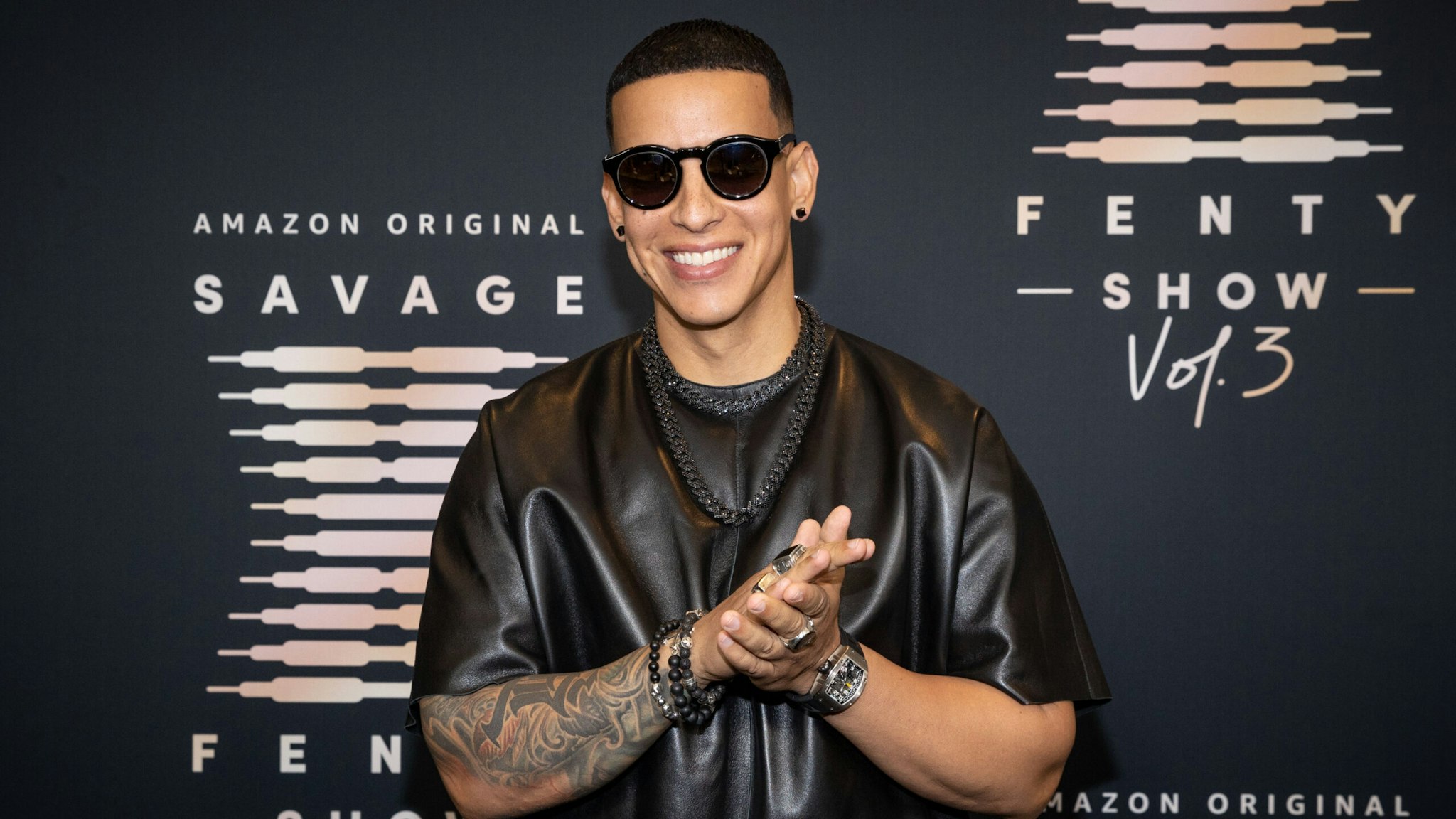 LOS ANGELES, CALIFORNIA - SEPTEMBER 22: In this image released on September 22, Daddy Yankee attends Rihanna's Savage X Fenty Show Vol. 3 presented by Amazon Prime Video at The Westin Bonaventure Hotel &amp; Suites in Los Angeles, California; and broadcast on September 24, 2021.