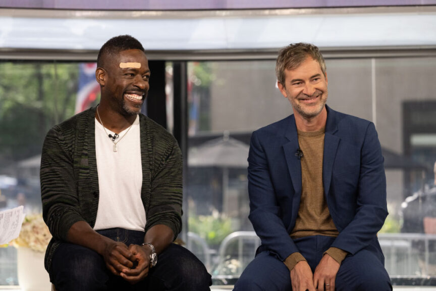 TODAY -- Pictured: Sterling K. Brown and Mark Duplass on Thursday July 13, 2023 -- (Photo by: Nathan Congleton/NBC via Getty Images)
