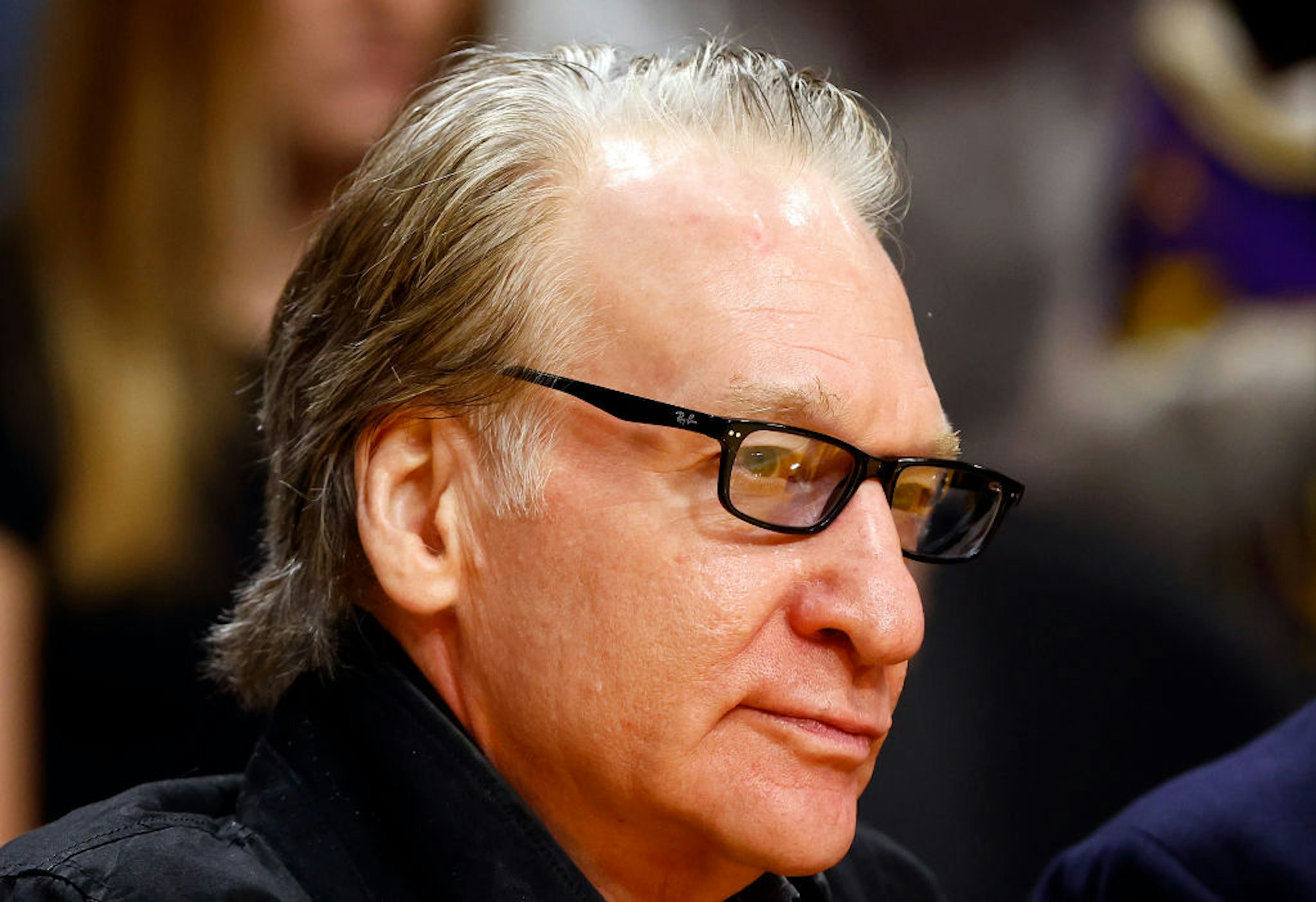 LOS ANGELES, CALIFORNIA - DECEMBER 02: Bill Maher attends a game between the Houston Rockets and the Los Angeles Lakers at Crypto.com Arena on December 02, 2023 in Los Angeles, California. NOTE TO USER: User expressly acknowledges and agrees that, by downloading and/or using this photograph, user is consenting to the terms and conditions of the Getty Images License Agreement. (Photo by Ronald Martinez/Getty Images)