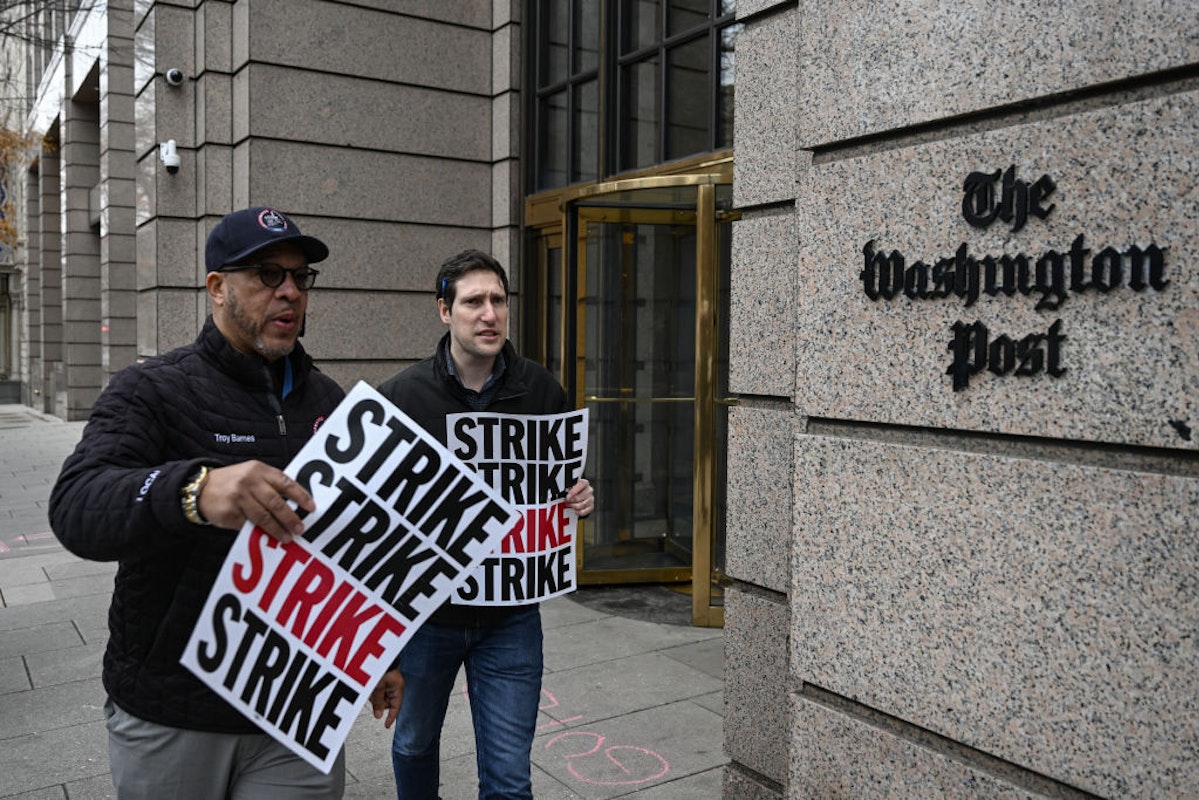 Washington Post Employees Strike Over ‘Record-Level Inflation’ As Paper Insists Economy Is Good