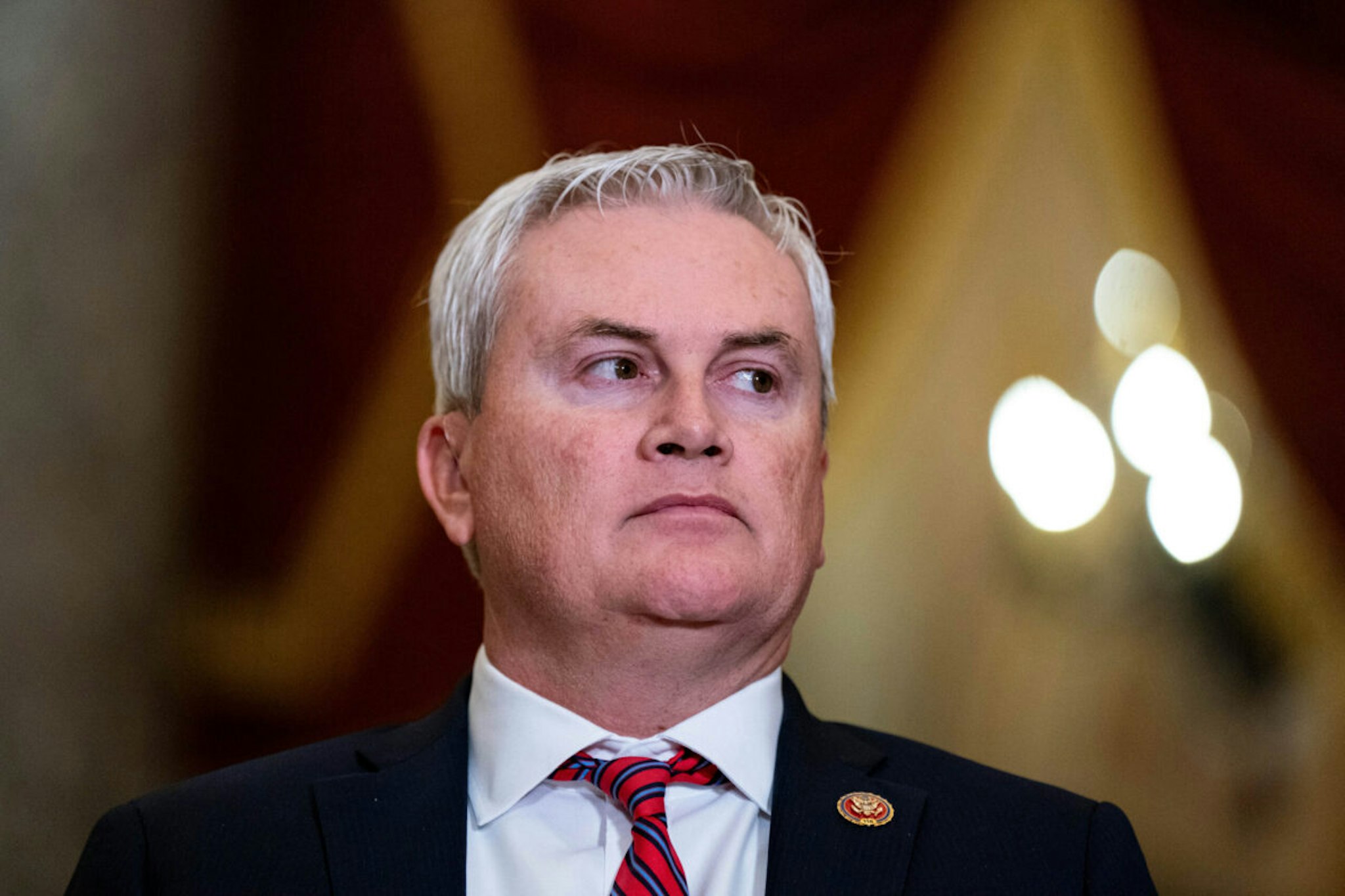 Representative James Comer, a Republican from Kentucky, following a vote to formally authorize an ongoing impeachment inquiry against President Joe Biden at the US Capitol in Washington, DC, US, on Wednesday, Dec. 13, 2023.