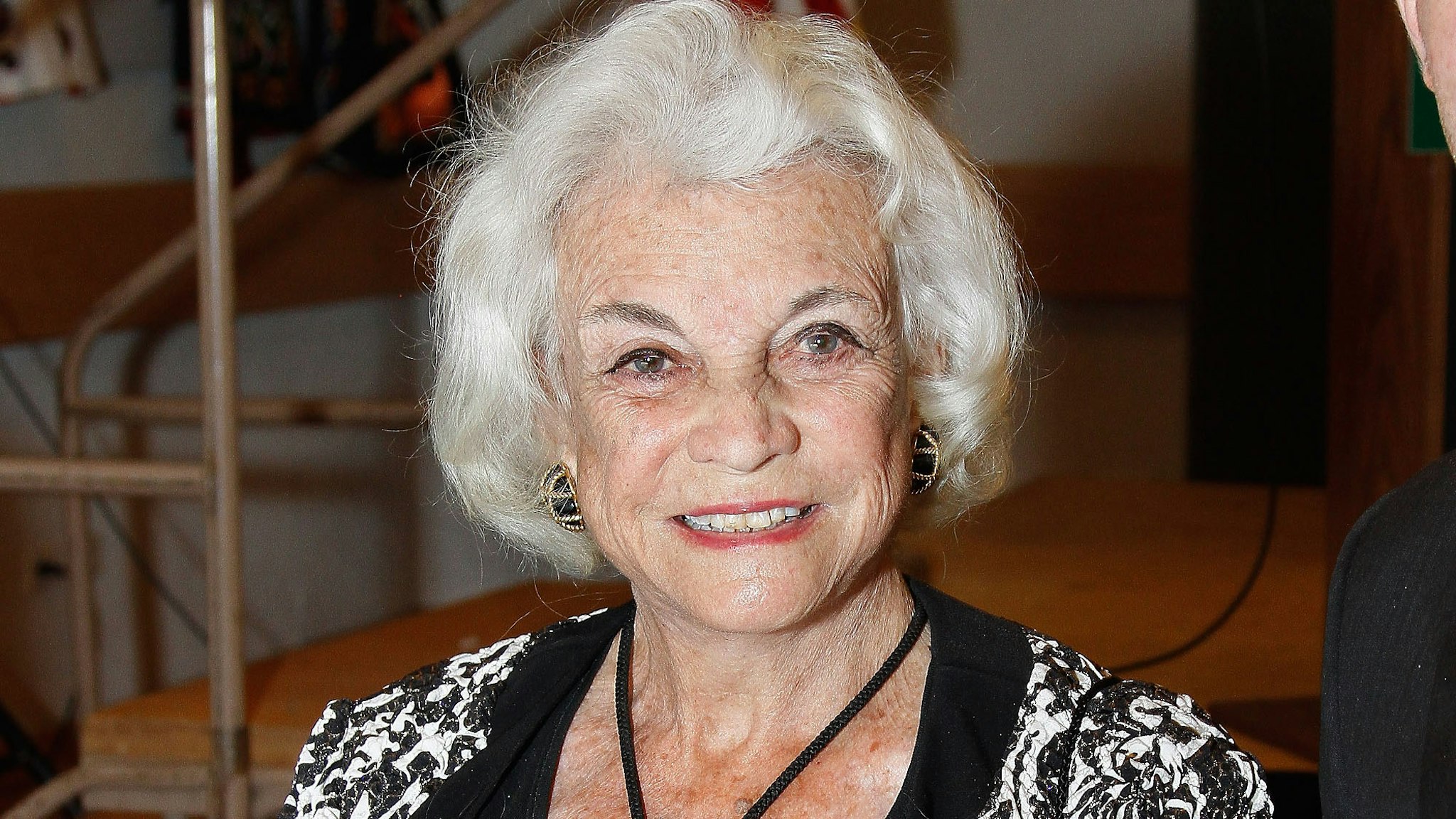PHOENIX, AZ - JANUARY 16: Associate Justice of the Supreme Court of the United States (Ret.) Sandra Day O'Connor poses before receiving the prestigious Anam Cara Award at the Irish Cultural Center on January 16, 2014 in Phoenix, Arizona.