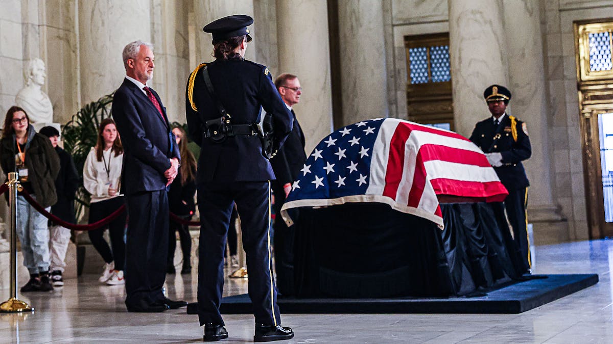 NextImg:Honor Guard Collapses During Service For Justice Sandra Day O’Connor