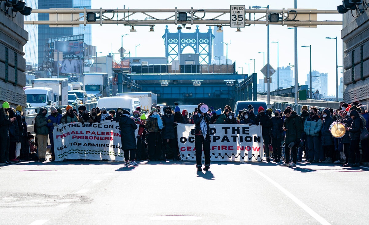 NextImg:Fed Up NYC Driver Shoves Anti-Israel Protesters Blocking Traffic: ‘I Have A Daughter In Brooklyn … I Have To Get Home!’ 