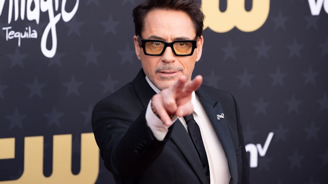 SANTA MONICA, CALIFORNIA - JANUARY 14: Robert Downey Jr. attends 29th Annual Critics Choice Awards at Barker Hangar on January 14, 2024 in Santa Monica, California. (Photo by Robert Smith/Patrick McMullan via Getty Images)