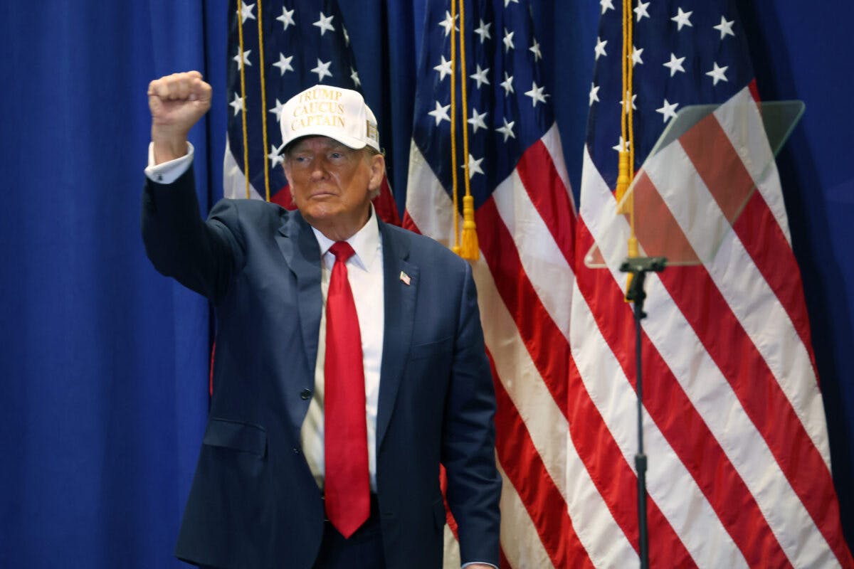 NextImg:Major Media Project Trump Winner Of Iowa Caucuses 