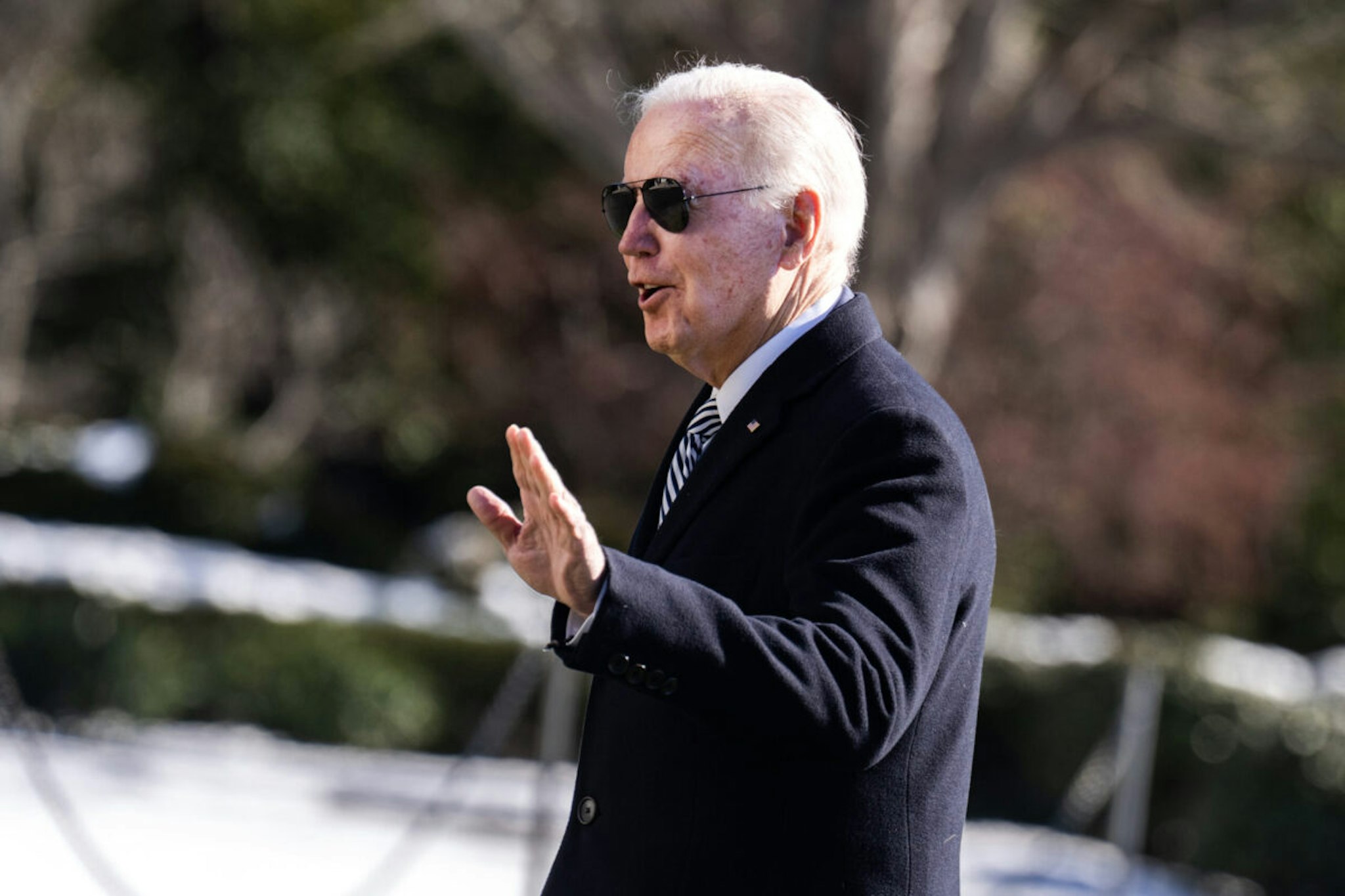 President Joe Biden arrives back to the White House from Rehoboth Beach, Del., on Monday, January 22, 2024.