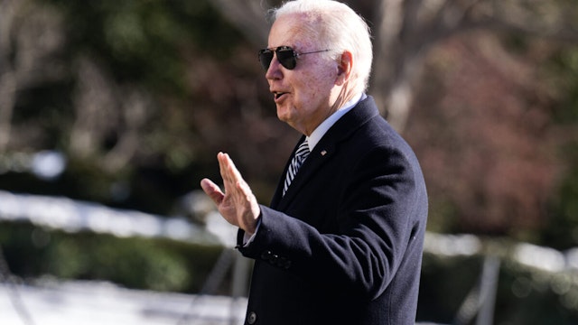 President Joe Biden arrives back to the White House from Rehoboth Beach, Del., on Monday, January 22, 2024.