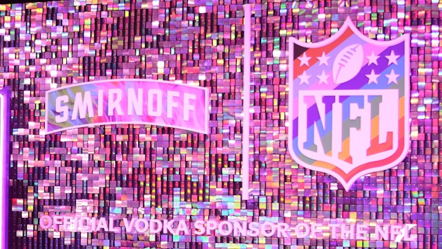 A view of Smirnoff display at Smirnoff Sponsors NFL's A Night of Pride with GLAAD at Super Bowl LVII on February 08, 2023 in Phoenix, Arizona.
