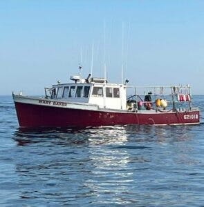Mary Baker fishing boat in the water