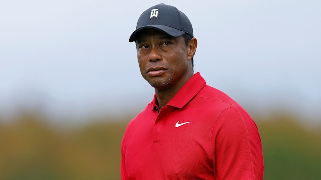 ORLANDO, FLORIDA - DECEMBER 17: Tiger Woods of the United States during the final round of the PNC Championship at The Ritz-Carlton Golf Club on December 17, 2023 in Orlando, Florida.