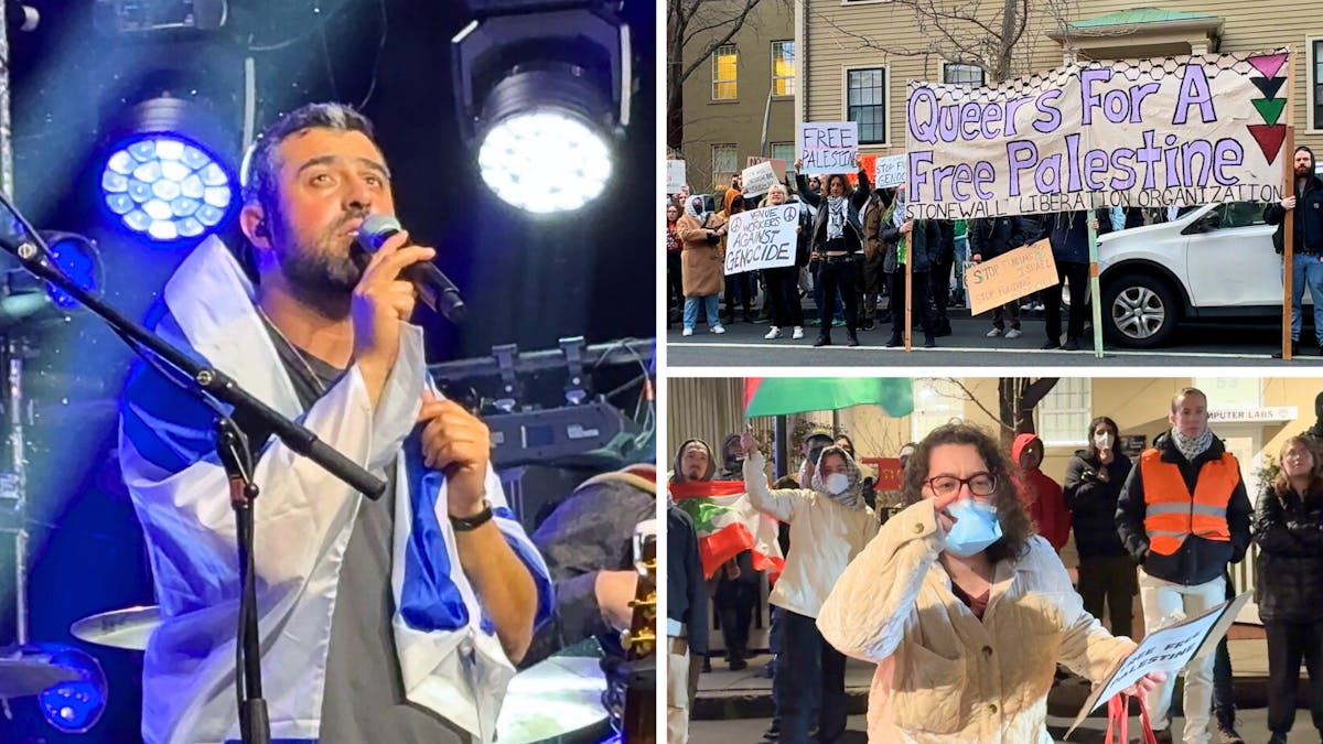 NextImg:VIDEO: Anti-Israel Mob At Harvard Chants Outside Israeli Popstar Ishay Ribo’s Concert 