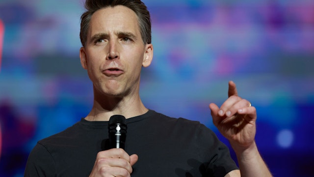 Sen. Josh Hawley (R-MO) speaks during the Turning Point USA Student Action Summit held at the Tampa Convention Center on July 22, 2022 in Tampa, Florida.