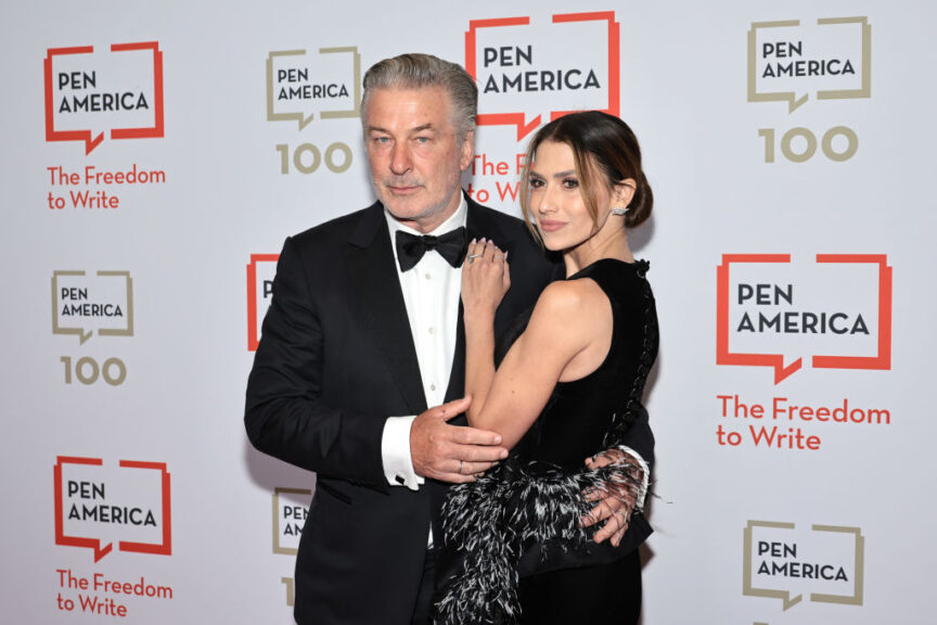 NEW YORK, NEW YORK - MAY 18: Alec Baldwin and Hilaria Baldwin attend the 2023 PEN America Literary Gala at American Museum of Natural History on May 18, 2023 in New York City. (Photo by Jamie McCarthy/Getty Images for PEN America)