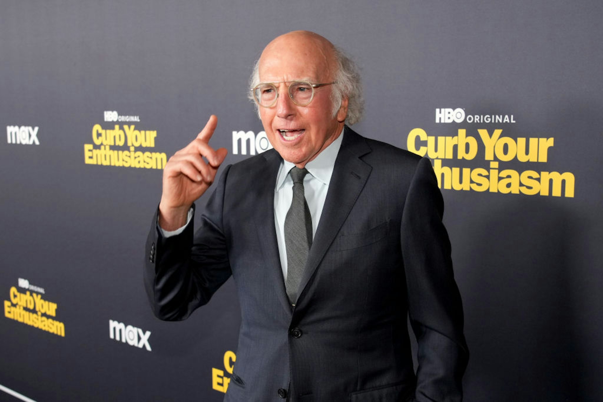 LOS ANGELES, CALIFORNIA - JANUARY 30: Larry David attends the Curb Your Enthusiasm Season 12 premiere at DGA Theater Complex on January 30, 2024 in Los Angeles, California. (Photo by Jeff Kravitz/FilmMagic for HBO)