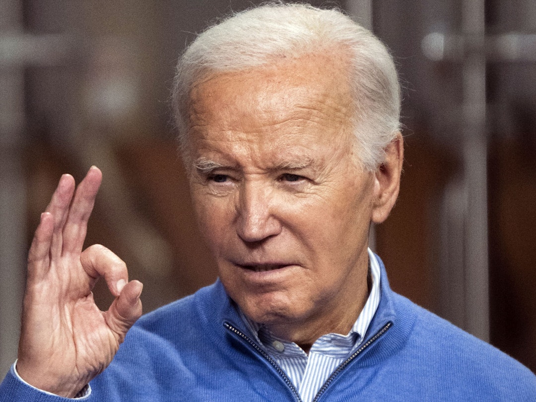 SUPERIOR, WISCONSIN - JANUARY 25: U.S. President Joe Biden speaks about funding for the I-535 Blatnik Bridge at Earth Rider Brewery on January 25, 2024 in Superior, Wisconsin. Biden touched on his economic agenda and recent federal funding for infrastructure projects.