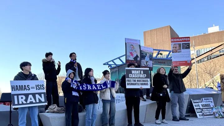 WATCH: Group Of Korean Christians Confronts Anti-Israel Protestors At Harvard