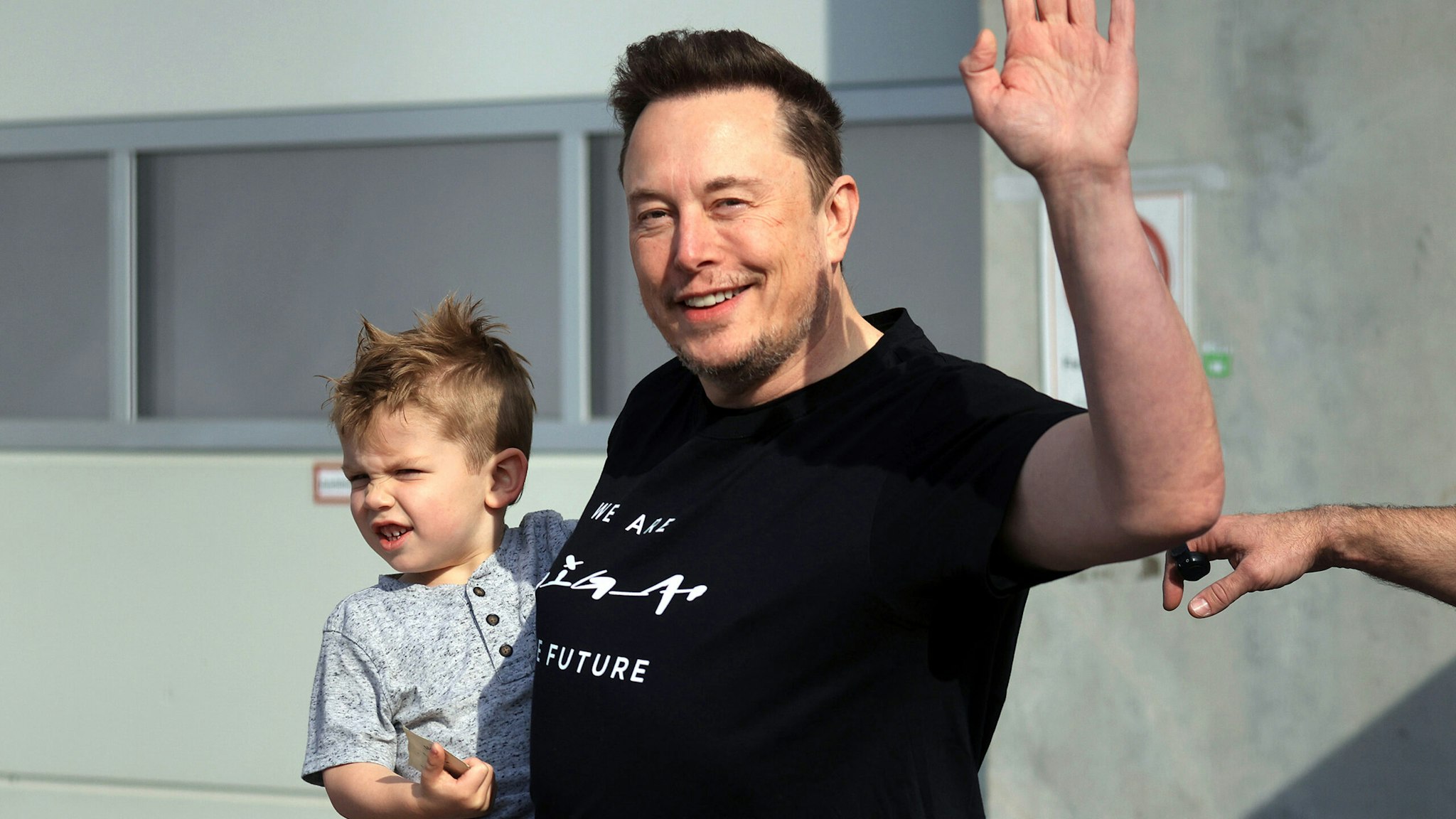 Elon Musk, chief executive officer of Tesla Inc., at the Tesla plant in Gruenheide, Germany, on Wednesday, March 13, 2024. The power supply at Tesla's electric-vehicle factory near Berlin was restored on Monday evening at 8:45 p.m. local time.